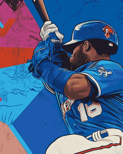 Blue Jays Baseball Diamond Painting