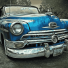 Blue Mercury Convertible Diamond Painting