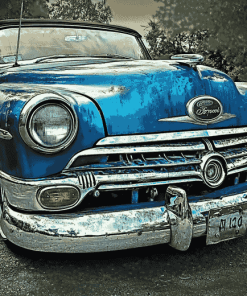 Blue Mercury Convertible Diamond Painting