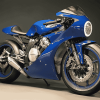 Blue R1 Engine Motorbike Diamond Painting