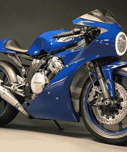 Blue R1 Engine Motorbike Diamond Painting