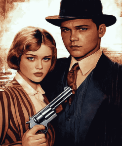 Bonnie And Clyde Film Diamond Painting