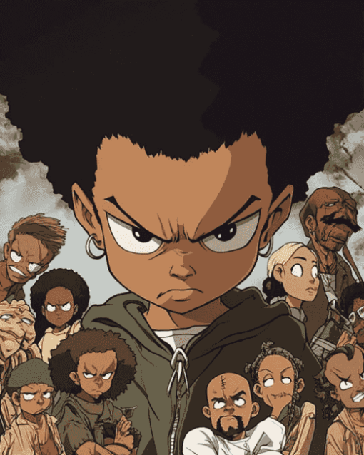 Boondocks Anime Series Diamond Painting