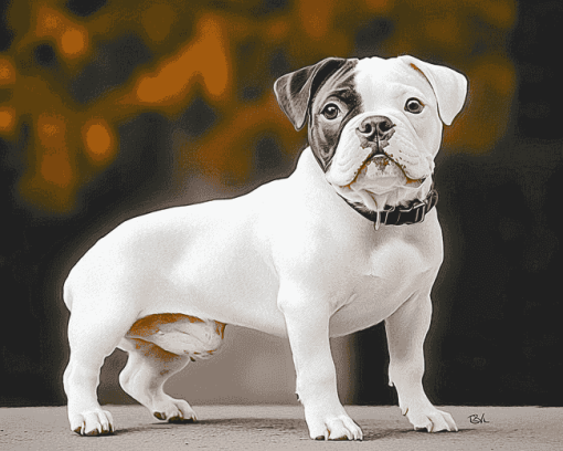 Bulldog Puppy Portraits Diamond Painting