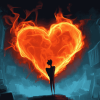 Burning Heart Animation Diamond Painting