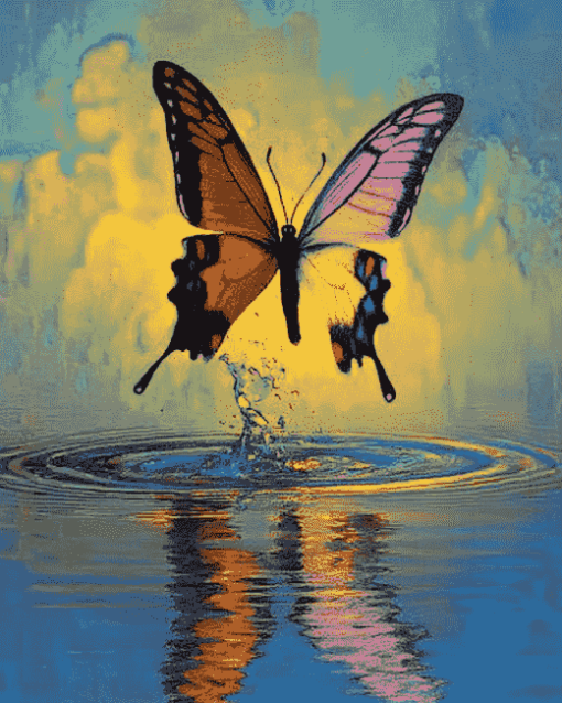 Butterfly Animation Delights Diamond Painting