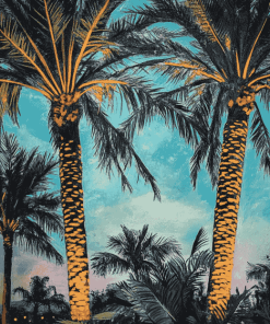 California Palm Trees Diamond Painting