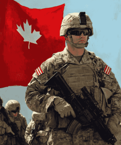 Canadian Military Soldiers Diamond Painting