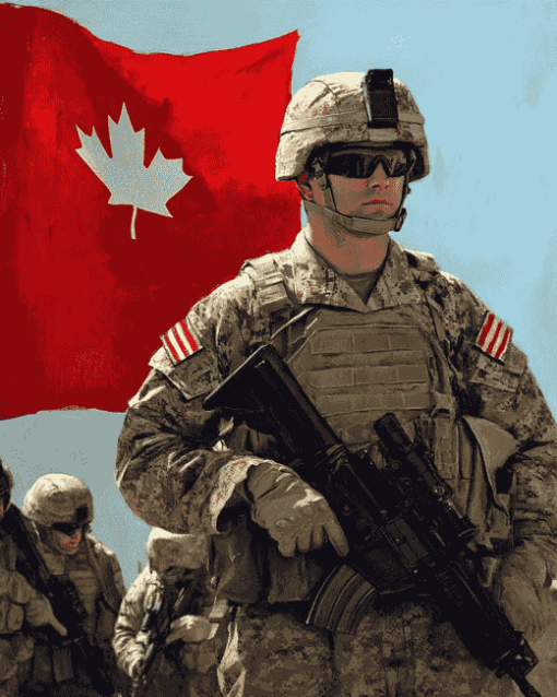 Canadian Military Soldiers Diamond Painting