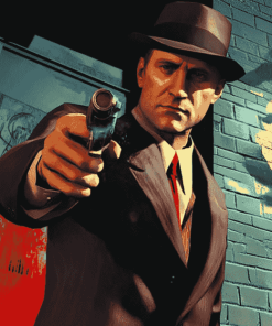 Cartoon Game L.A. Noire Diamond Painting