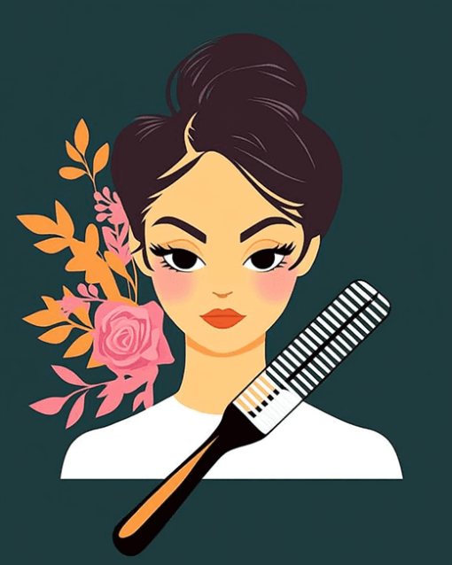 Cartoon Hairdresser Diamond Painting