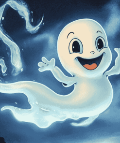 Casper Ghost Cartoon Diamond Painting