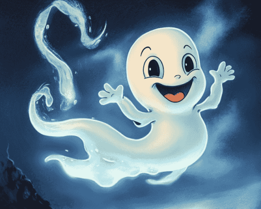 Casper Ghost Cartoon Diamond Painting