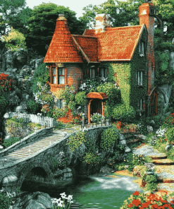 Charming Summer Cottage Diamond Painting