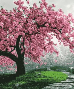 Cherry Blossom Japan Diamond Painting