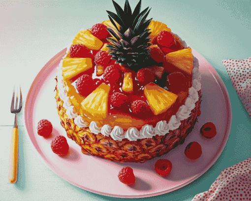 Cherry Pineapple Delight Diamond Painting