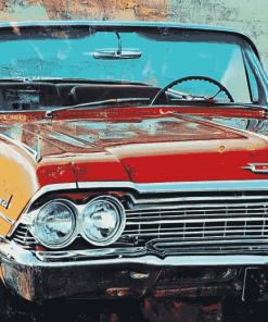 Chevrolet El Camino Engines Diamond Painting