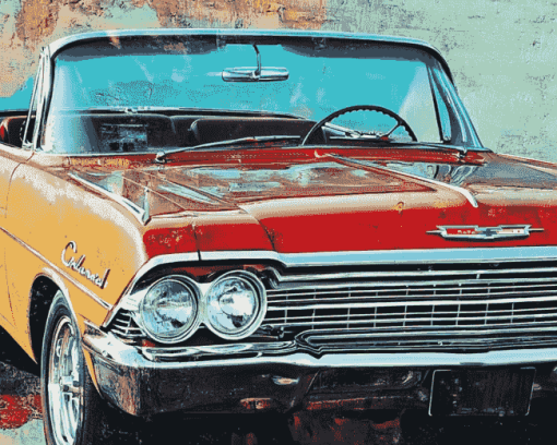 Chevrolet El Camino Engines Diamond Painting