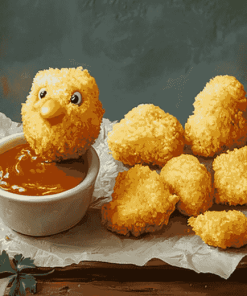 Chicken Nugget Delight Diamond Painting