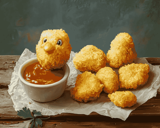 Chicken Nugget Delight Diamond Painting