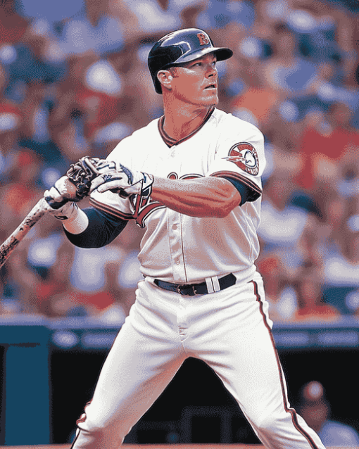 Chipper Jones Baseball Icon Diamond Painting