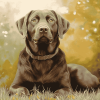 Chocolate Labrador Puppy Diamond Painting