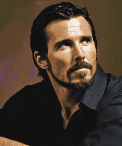 Christian Bale Famous Star Diamond Painting