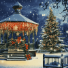 Christmas Gazebo Cartoon Diamond Painting