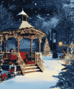 Christmas Gazebo Showcase Diamond Painting