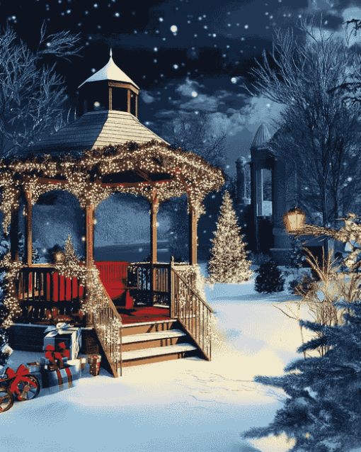 Christmas Gazebo Showcase Diamond Painting