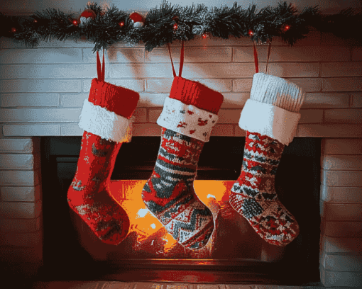 Christmas Stockings Holiday Diamond Painting