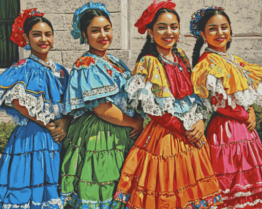 Cinco De Mayo Vintage Woman Diamond Painting