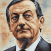 Close Up of Mario Draghi Diamond Painting