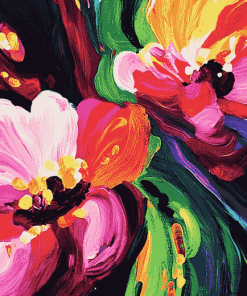 Colorful Abstract Flower Diamond Painting