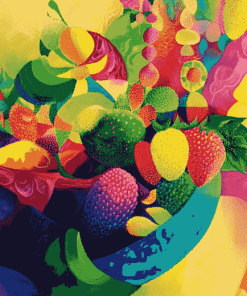 Colorful Abstract Fruit Diamond Painting