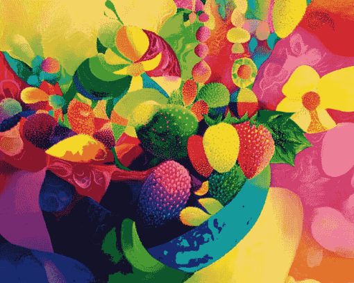 Colorful Abstract Fruit Diamond Painting