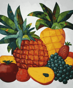 (Colorful Abstract Fruits Diamond Painting)