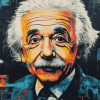 Colorful Einstein Graffiti Diamond Painting