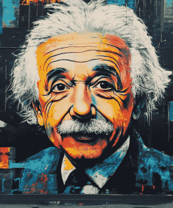 Colorful Einstein Graffiti Diamond Painting