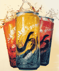 Colorful Energy Drinks Collection Diamond Painting