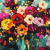 Colorful Floral Blossoms Diamond Painting