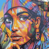 Colorful Graffiti Woman Diamond Painting