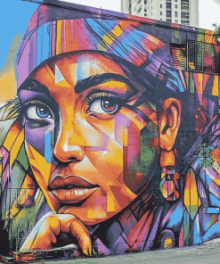 Colorful Graffiti Woman Diamond Painting