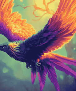 Colorful Phoenix Bird Diamond Painting