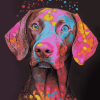 Colorful Pointer Dogs Diamond Painting