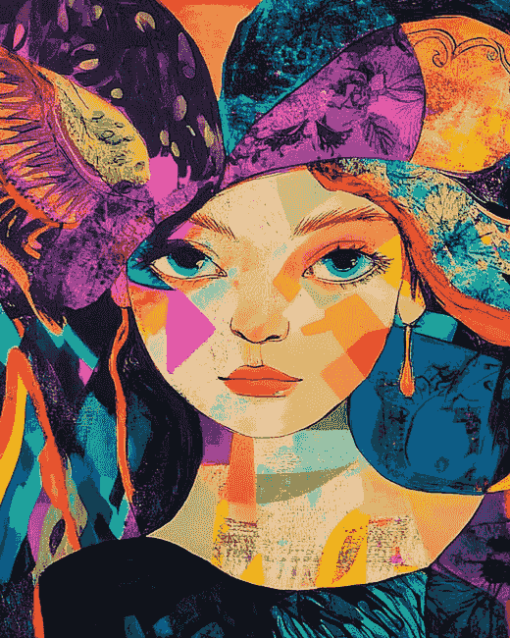 Colorful Pop Art Woman Diamond Painting