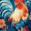 Colorful Rooster Diamond Painting