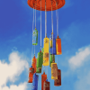 Colorful Vintage Wind Chime Diamond Painting