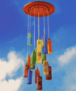 Colorful Vintage Wind Chime Diamond Painting
