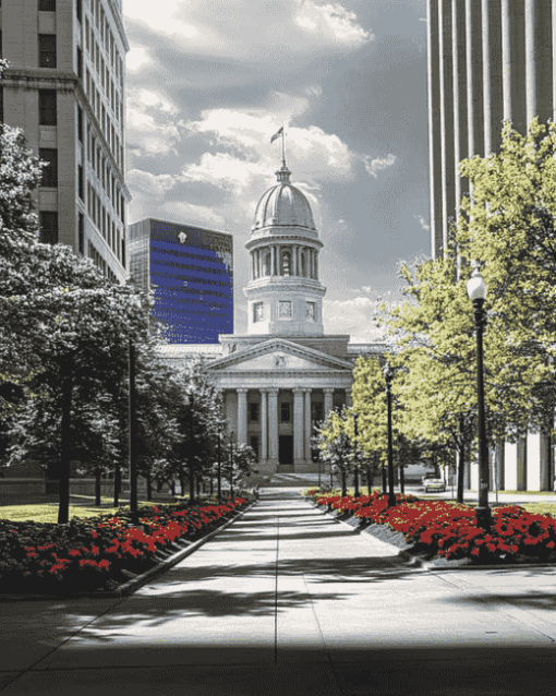 Columbus Ohio Statehouse Buildings Diamond Painting